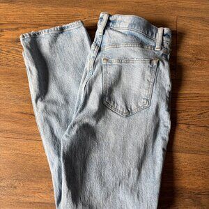 Abercrombie & Fitch The '90s Straight Ultra High Rise Jean – Light Wash, Size 27